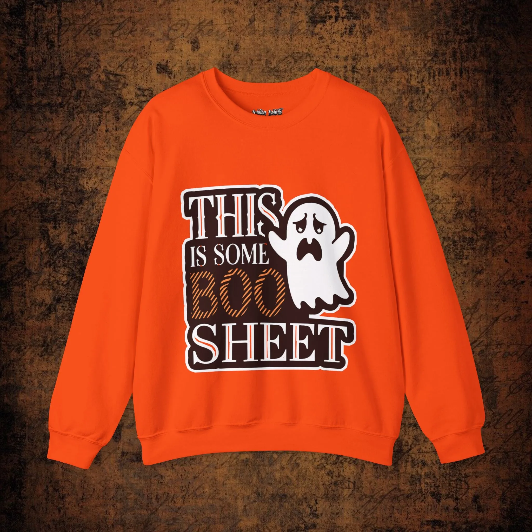 Halloween Unisex Heavy Blend™ This Is Some Boos Shit Typographical Art Crewneck Sweatshirt