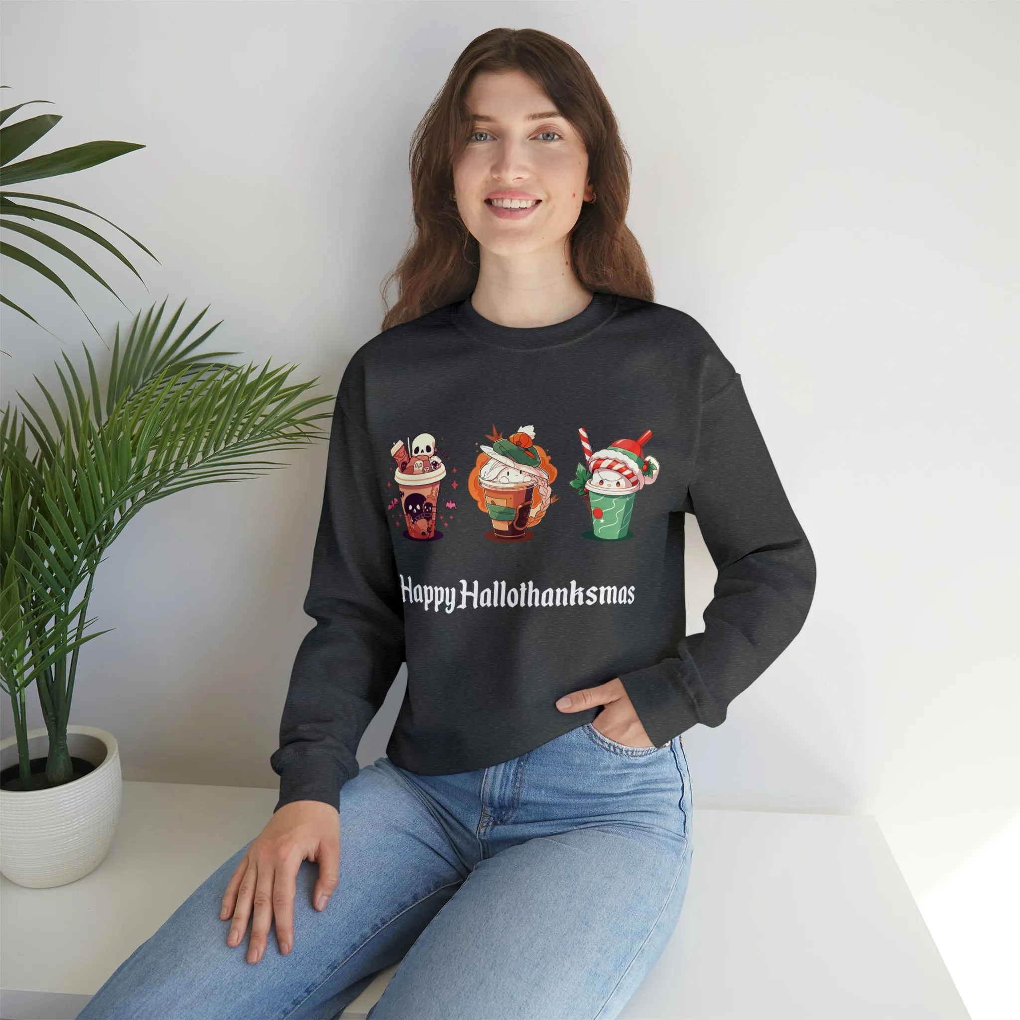 Happy Hallothanksmas - Unisex Heavy Blend™ Sweatshirt