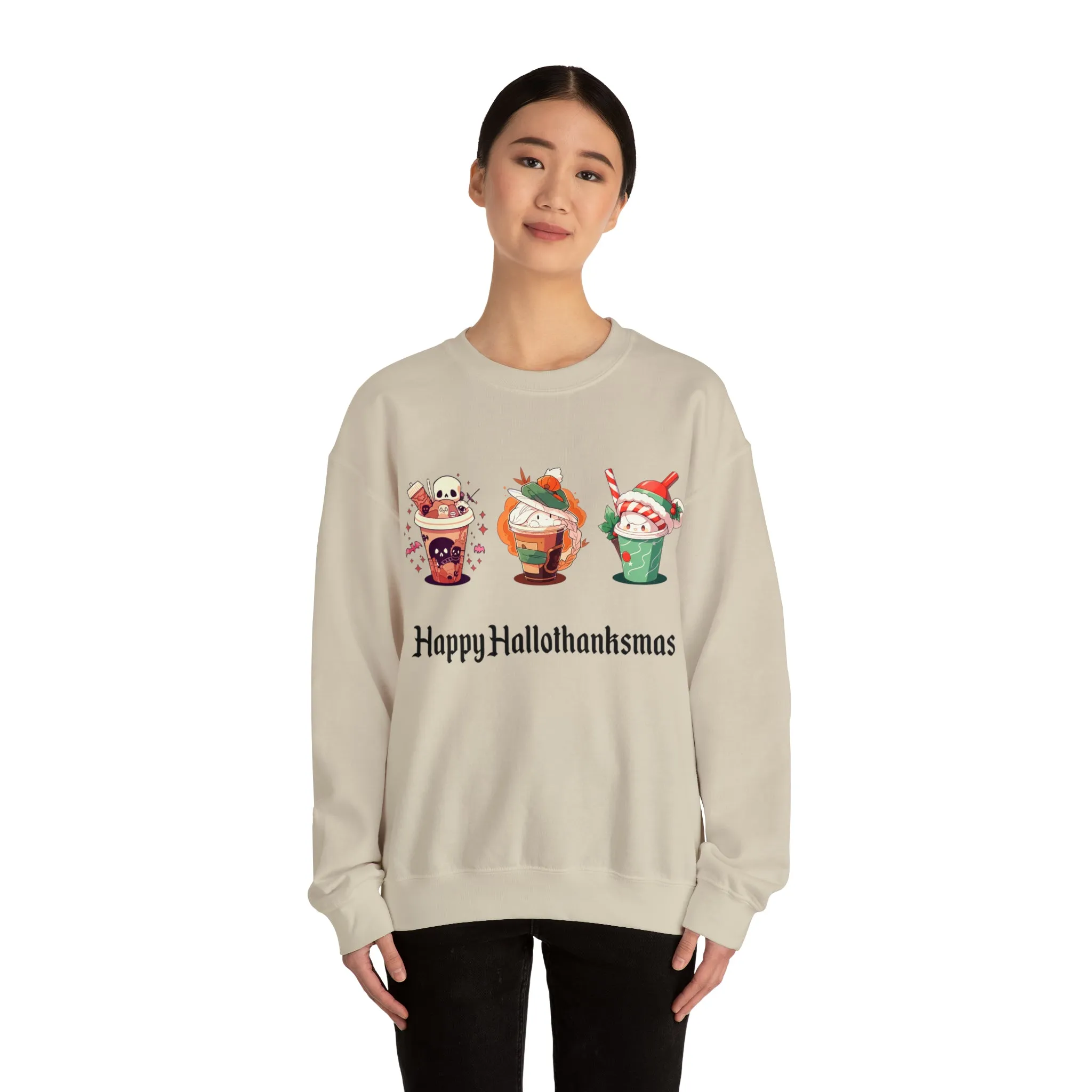 Happy Hallothanksmas - Unisex Heavy Blend™ Sweatshirt