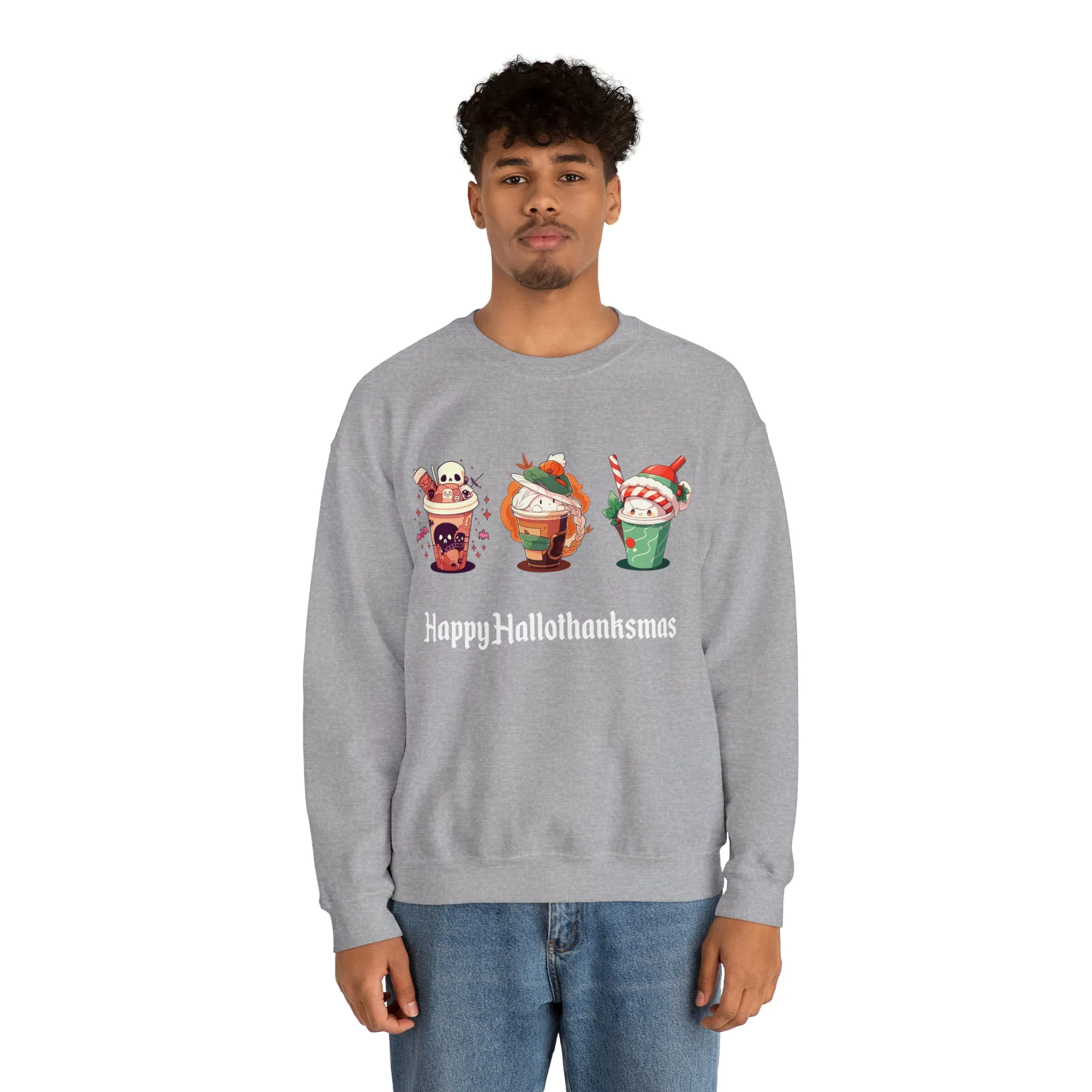 Happy Hallothanksmas - Unisex Heavy Blend™ Sweatshirt