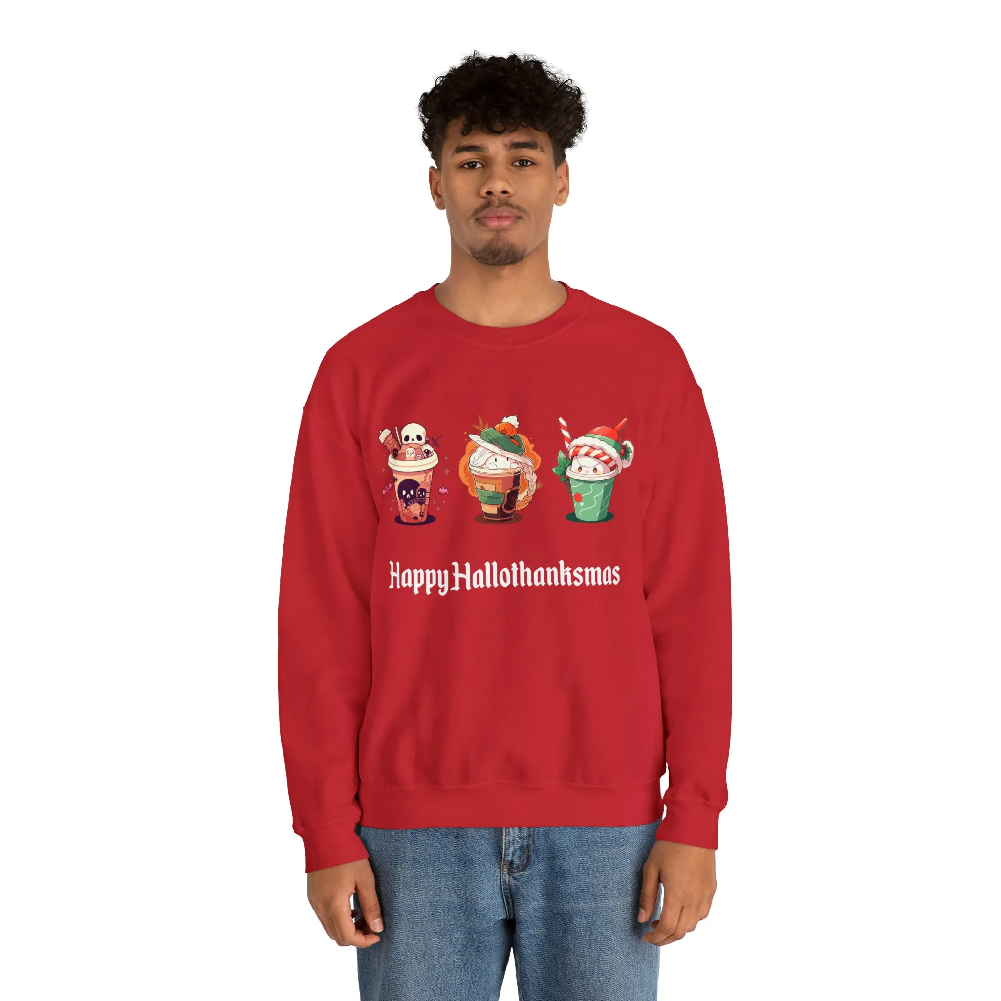 Happy Hallothanksmas - Unisex Heavy Blend™ Sweatshirt