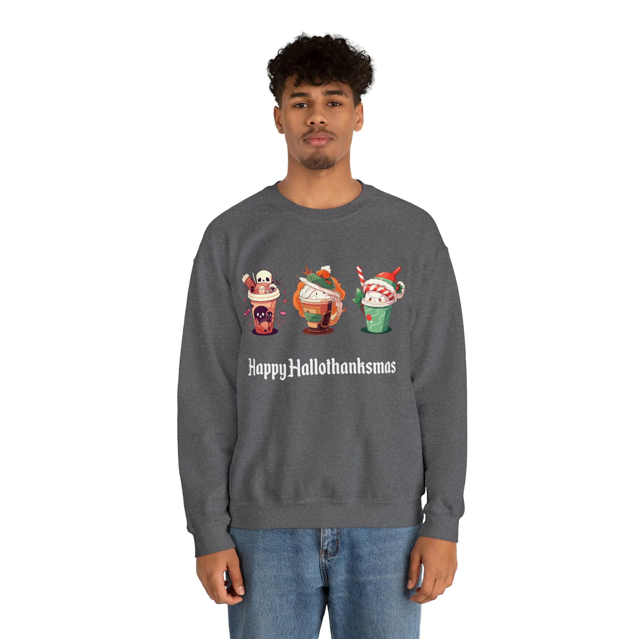 Happy Hallothanksmas - Unisex Heavy Blend™ Sweatshirt