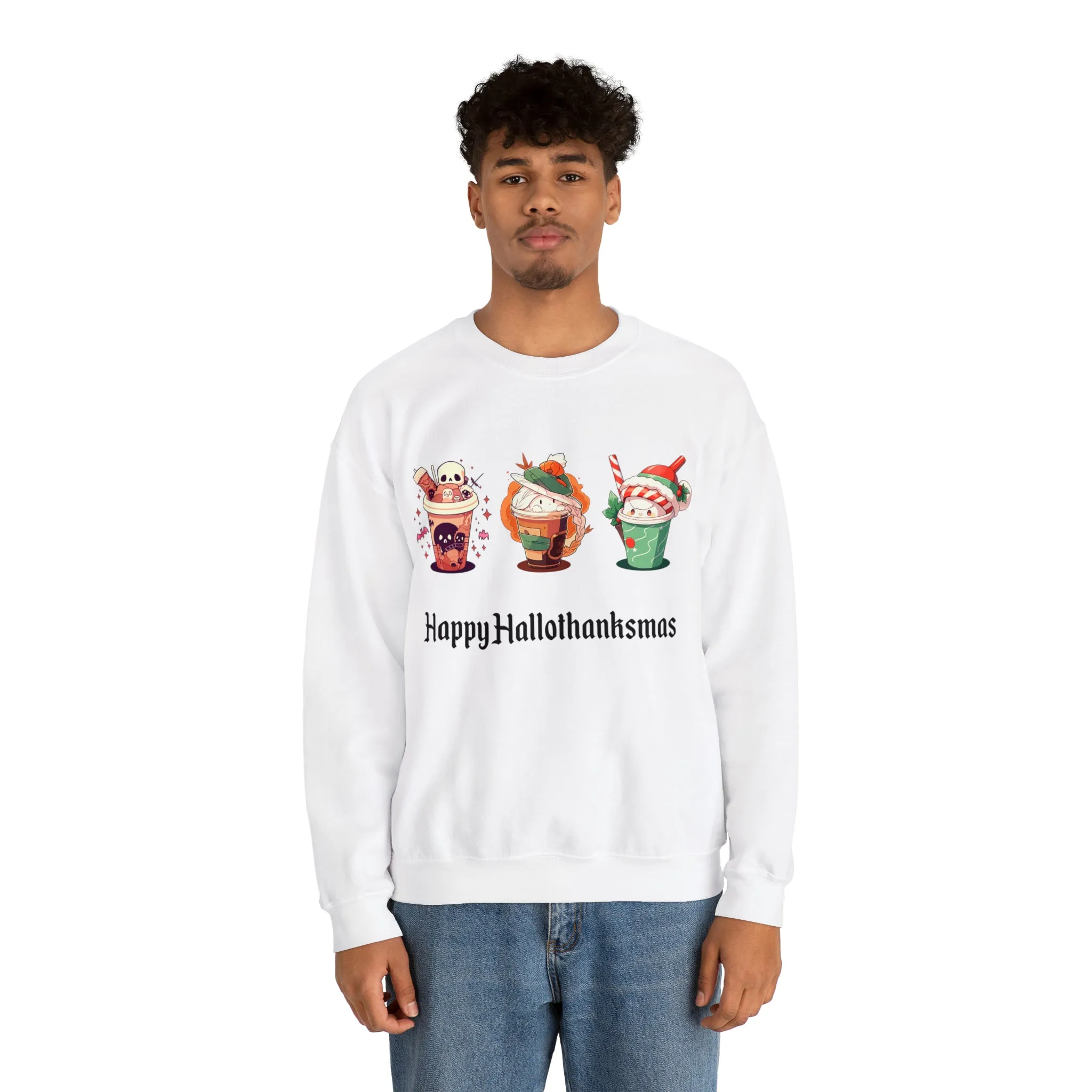 Happy Hallothanksmas - Unisex Heavy Blend™ Sweatshirt