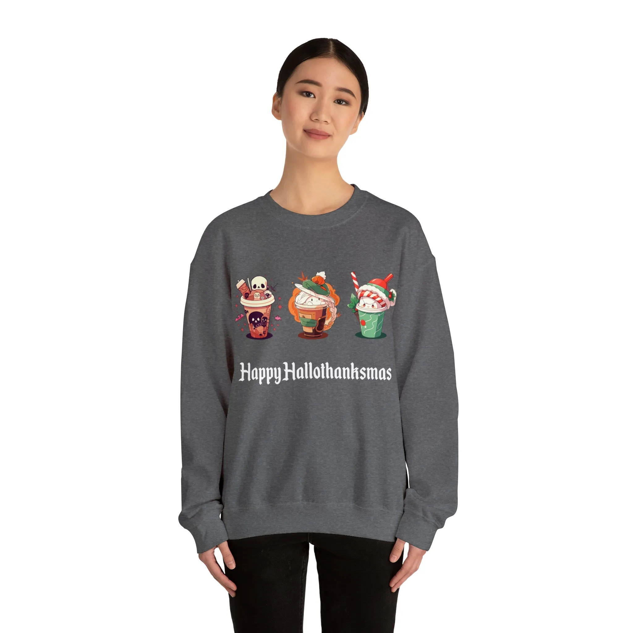 Happy Hallothanksmas - Unisex Heavy Blend™ Sweatshirt