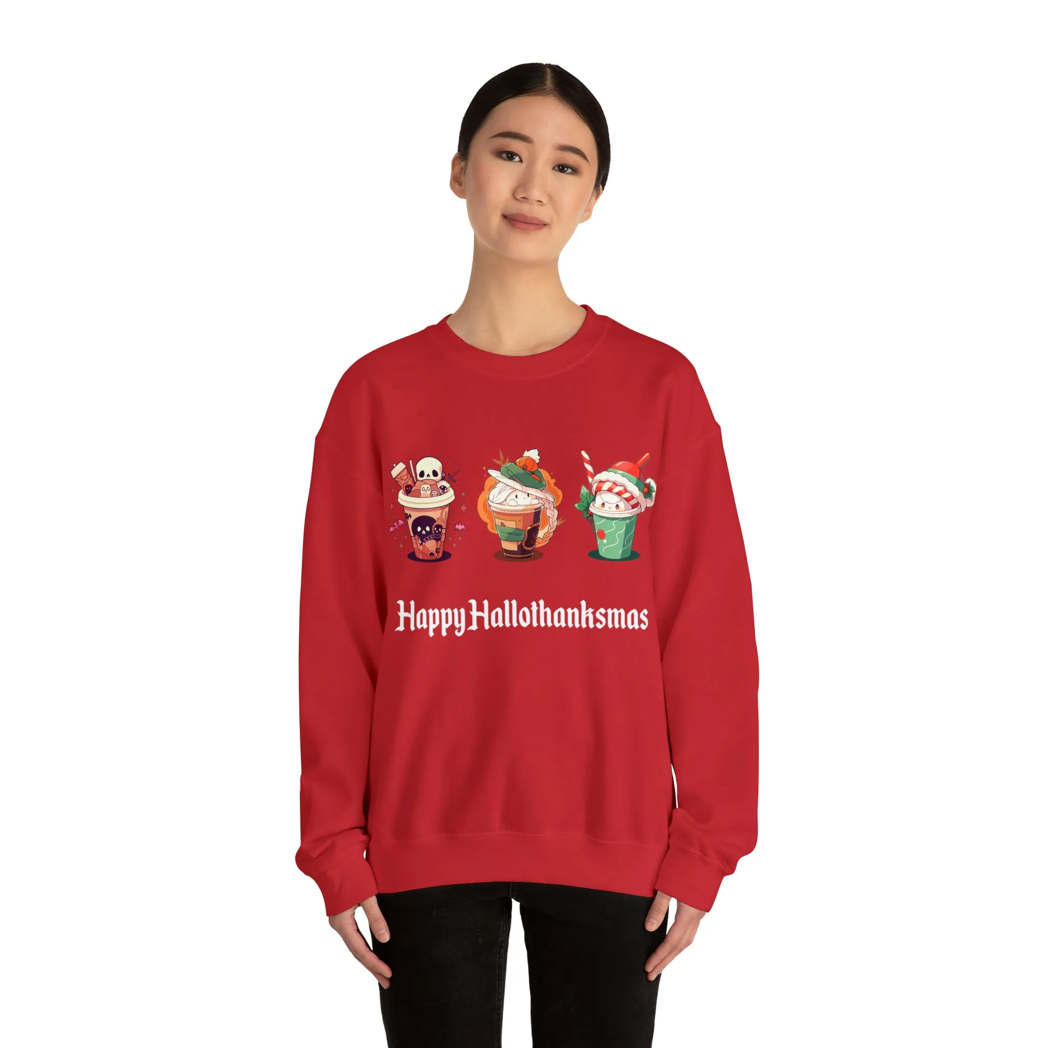 Happy Hallothanksmas - Unisex Heavy Blend™ Sweatshirt