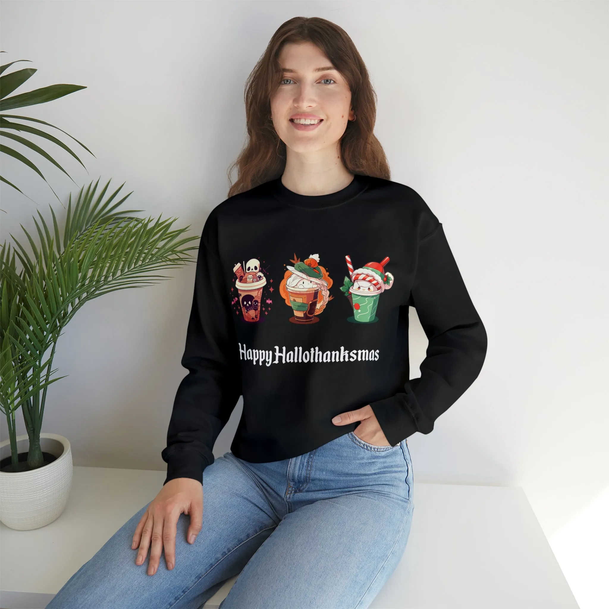 Happy Hallothanksmas - Unisex Heavy Blend™ Sweatshirt