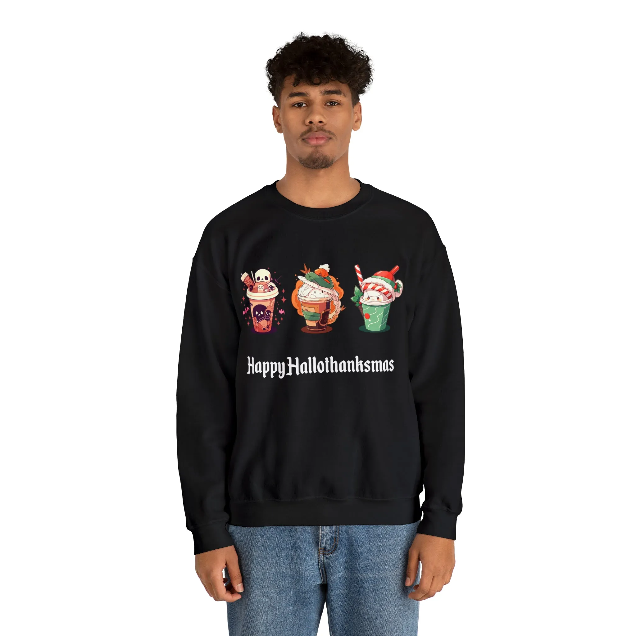 Happy Hallothanksmas - Unisex Heavy Blend™ Sweatshirt