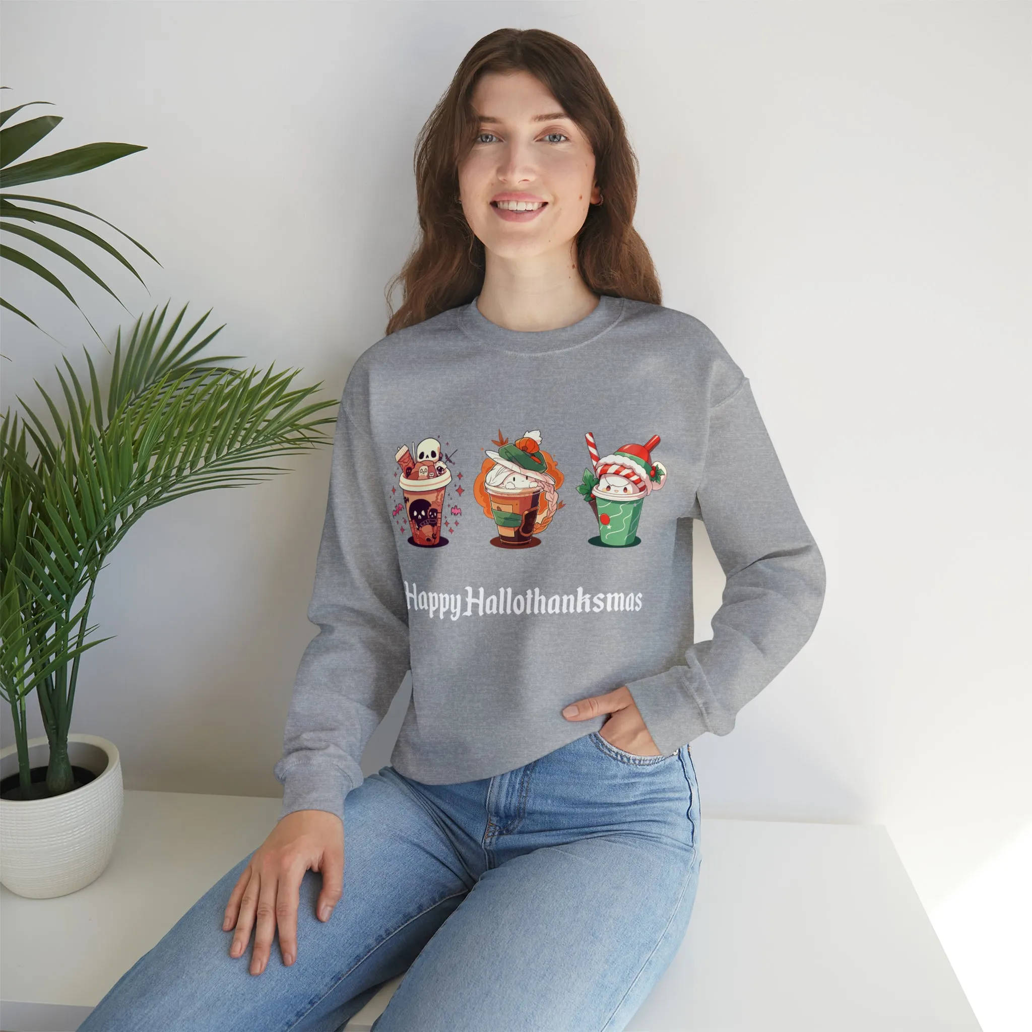 Happy Hallothanksmas - Unisex Heavy Blend™ Sweatshirt