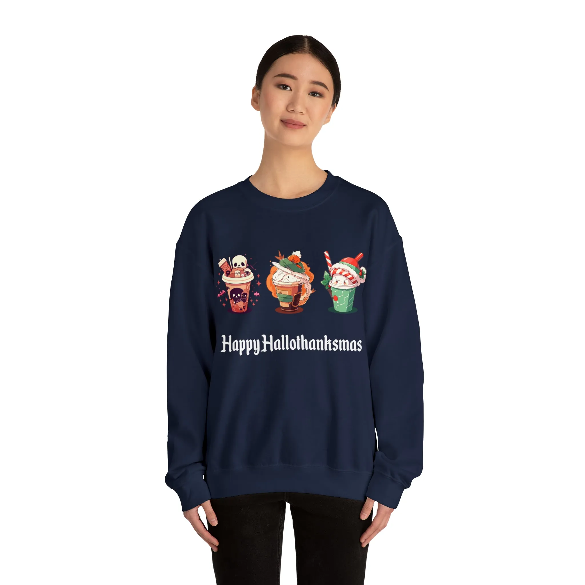 Happy Hallothanksmas - Unisex Heavy Blend™ Sweatshirt