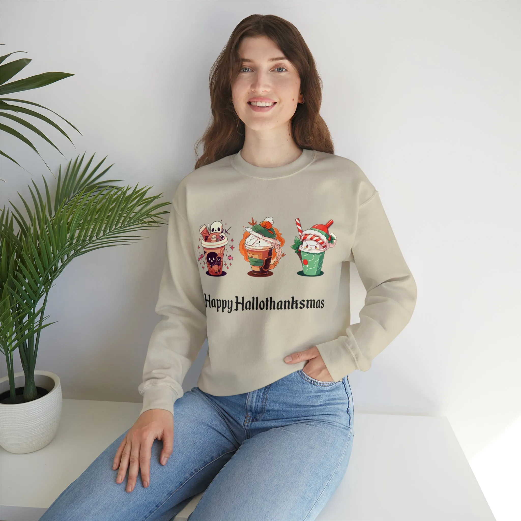 Happy Hallothanksmas - Unisex Heavy Blend™ Sweatshirt