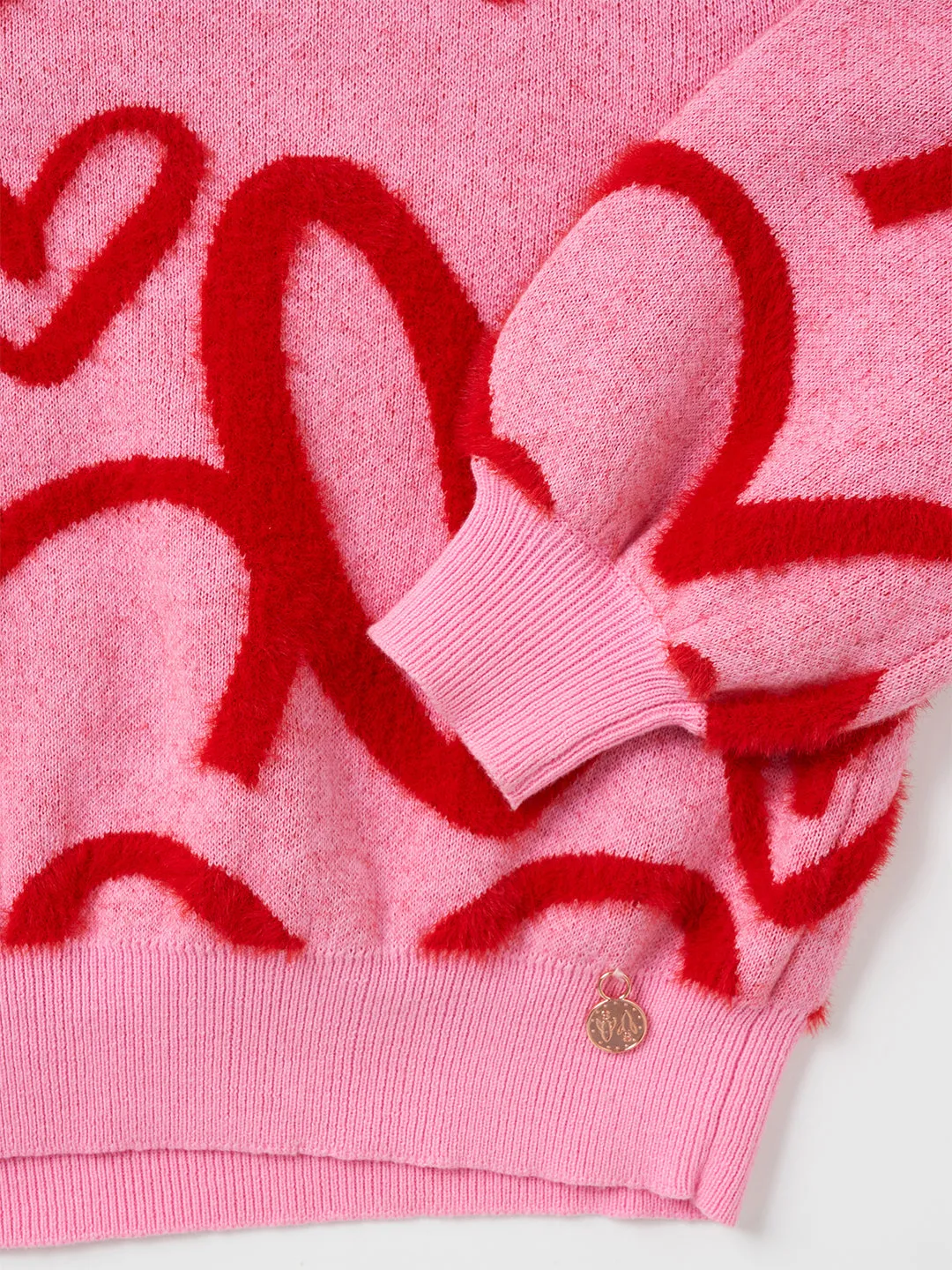 Hattie Pink Heart Jumper