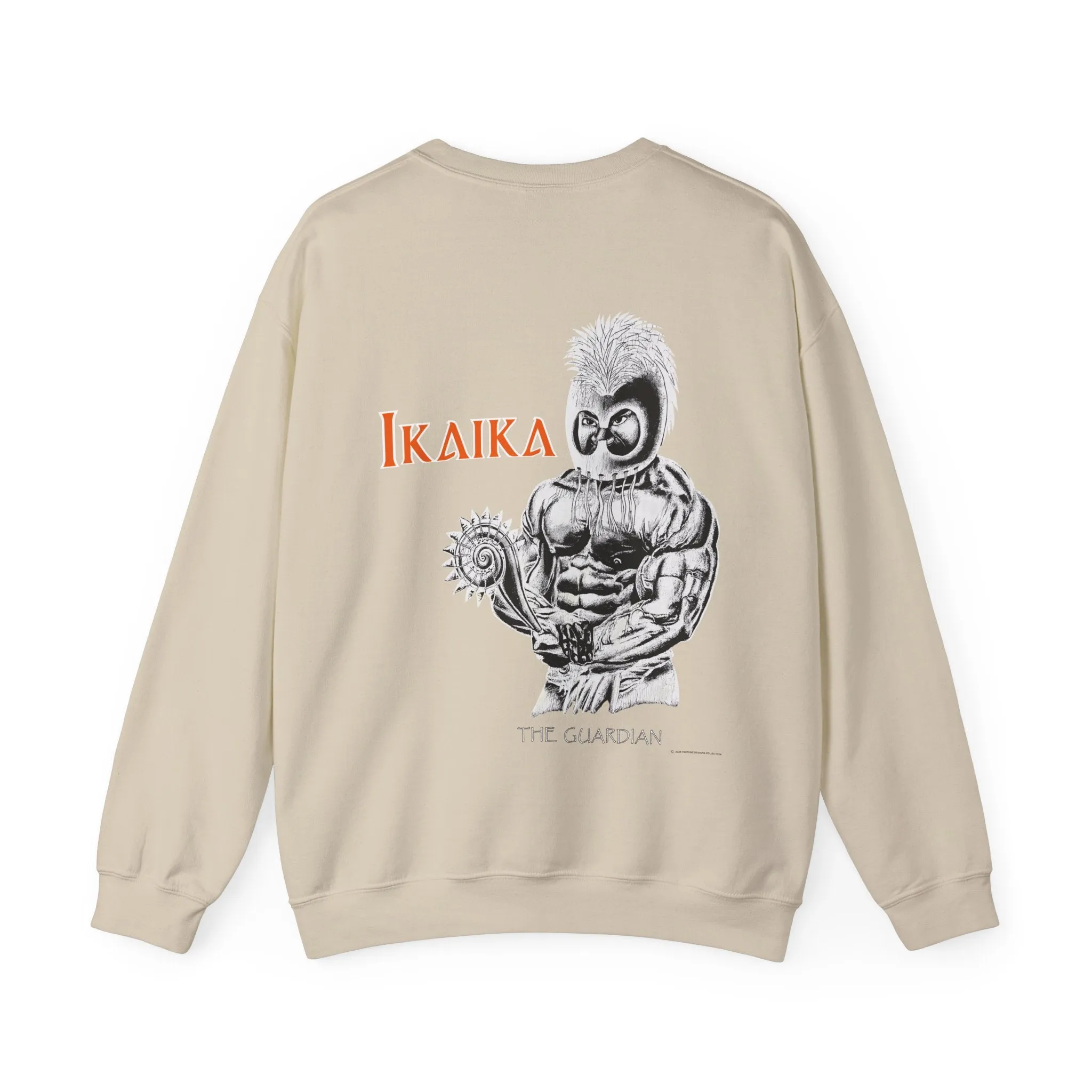 Hawaiian Strength Ikaika The Guardian Vintage Design 90s New Print Unisex Heavy Blend™ Crewneck Sweatshirt