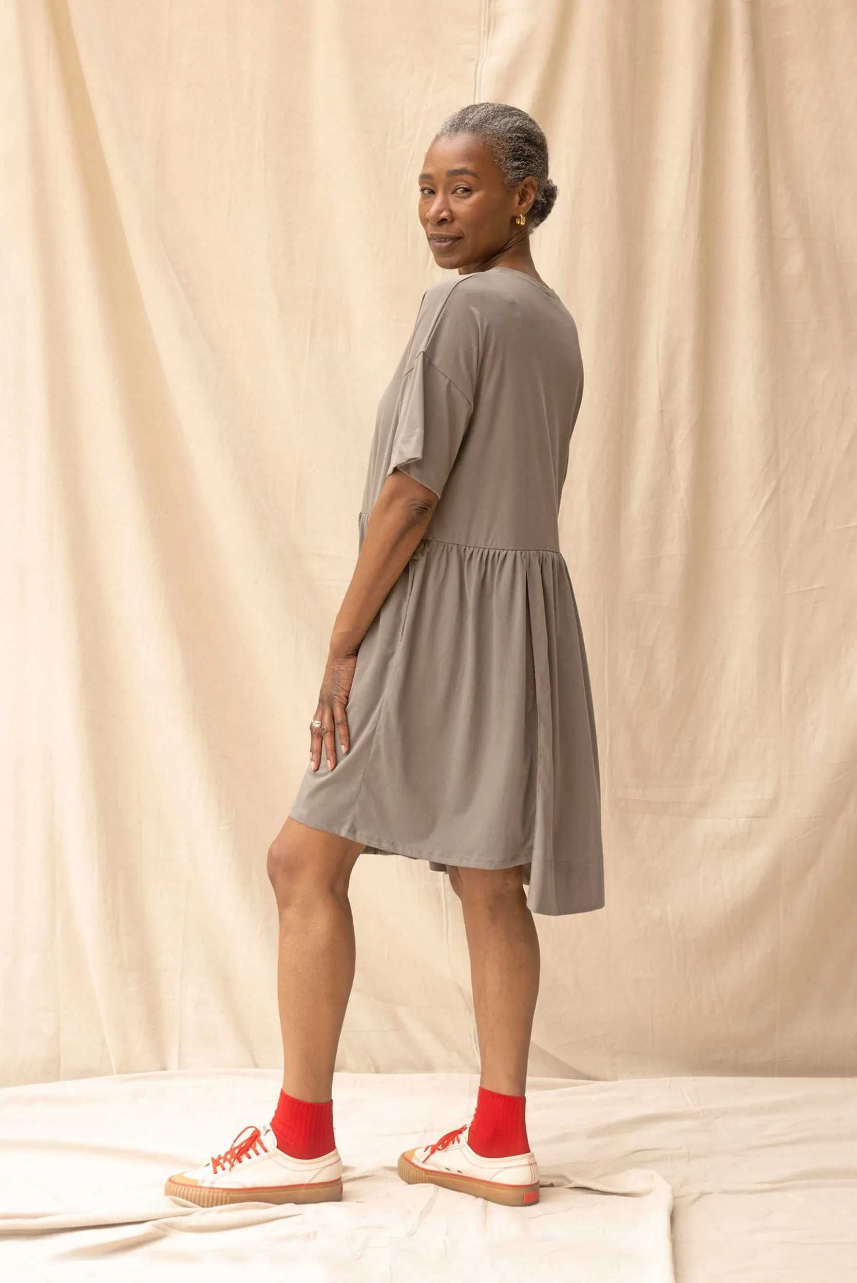 Hobby Dress | Grey Sage (XL only)