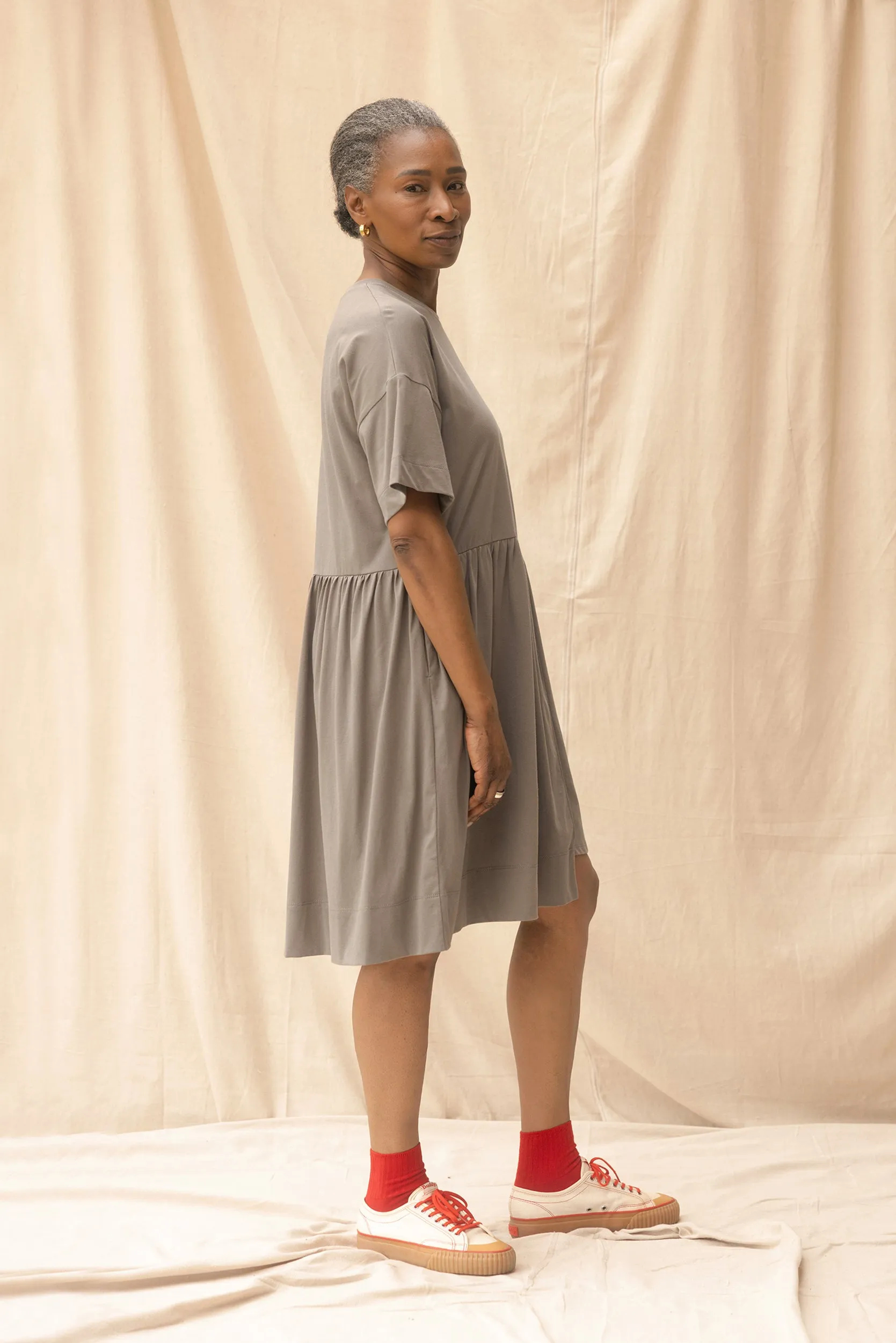Hobby Dress | Grey Sage (XL only)