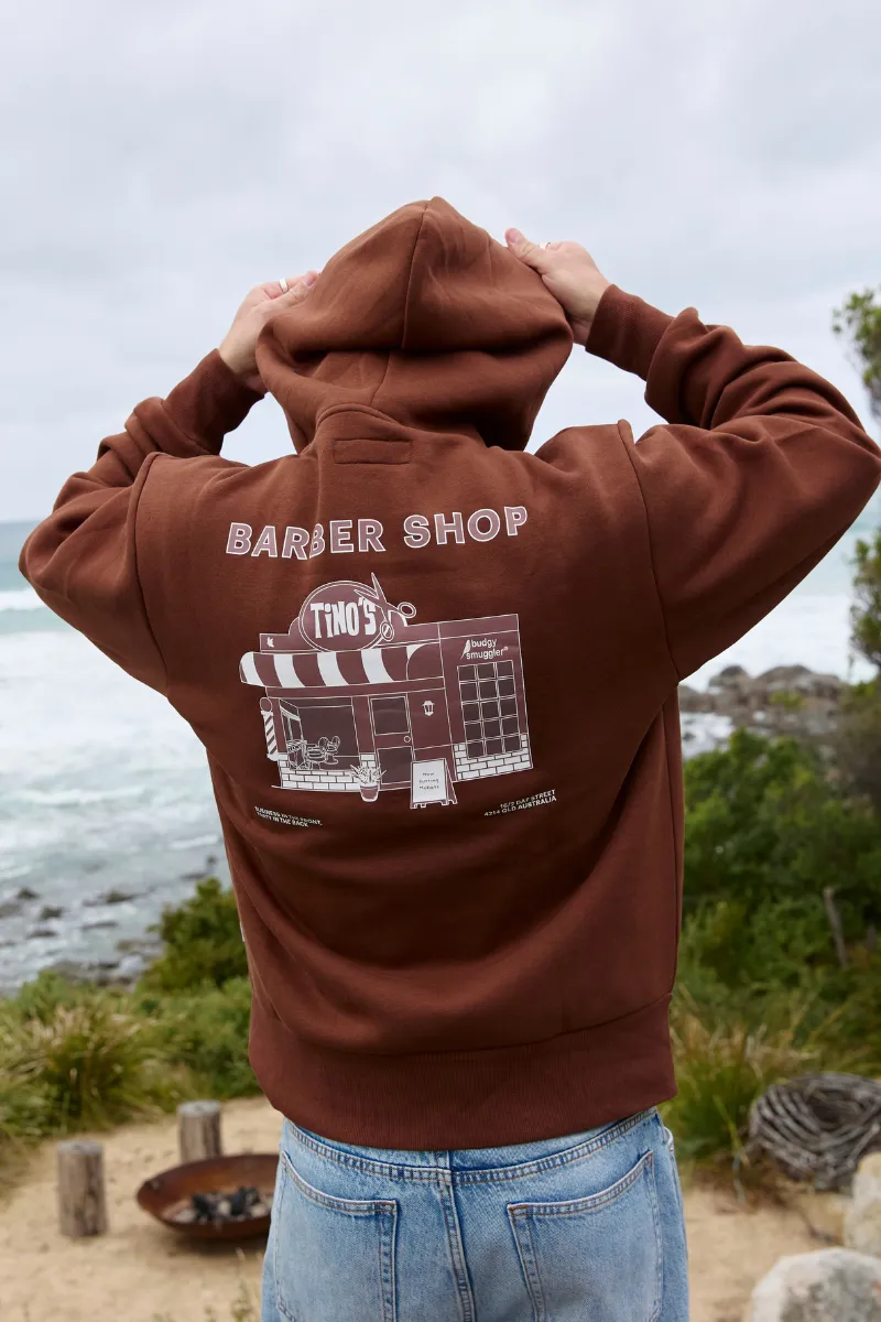 Hoodie in Brown Tino Barbershop