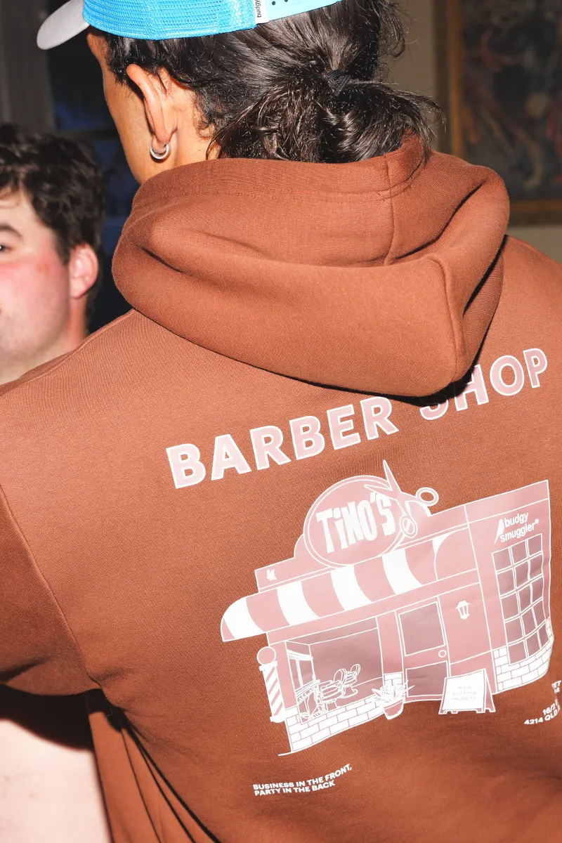 Hoodie in Brown Tino Barbershop