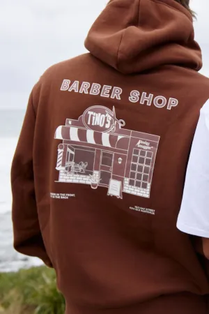 Hoodie in Brown Tino Barbershop