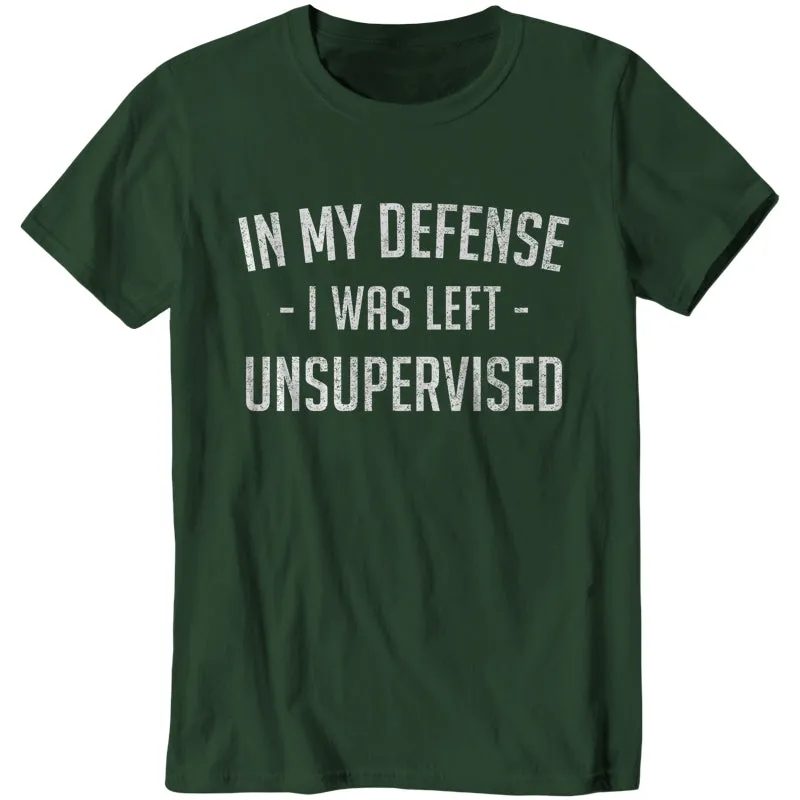 In My Defense I Was Left Unsupervised