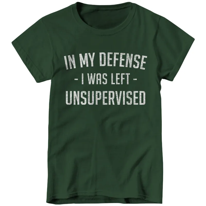 In My Defense I Was Left Unsupervised