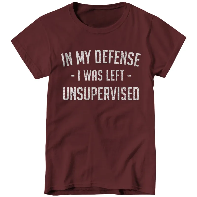 In My Defense I Was Left Unsupervised