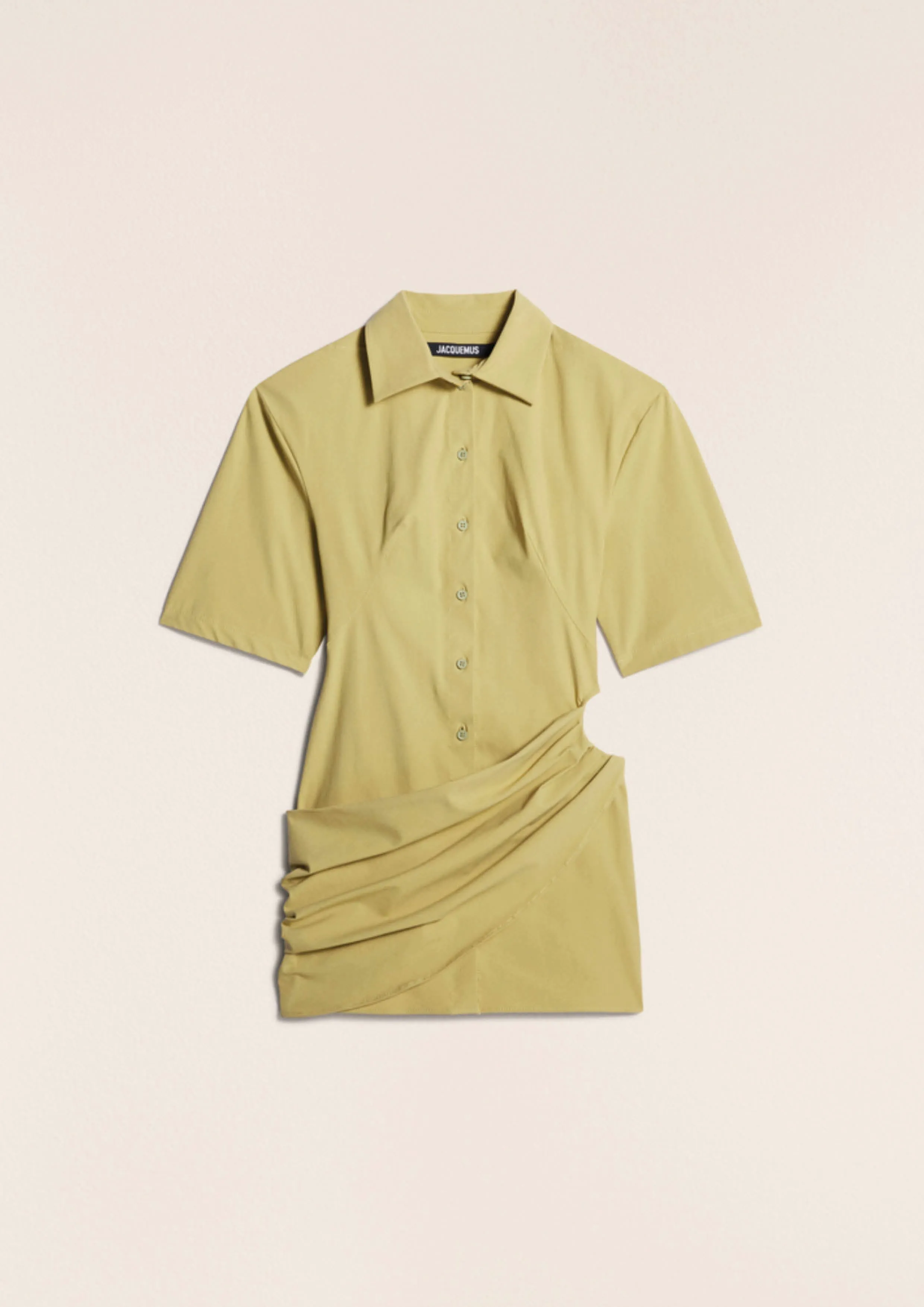 JACQUEMUS - LA ROBE CAMISA LIGHT KHAKI