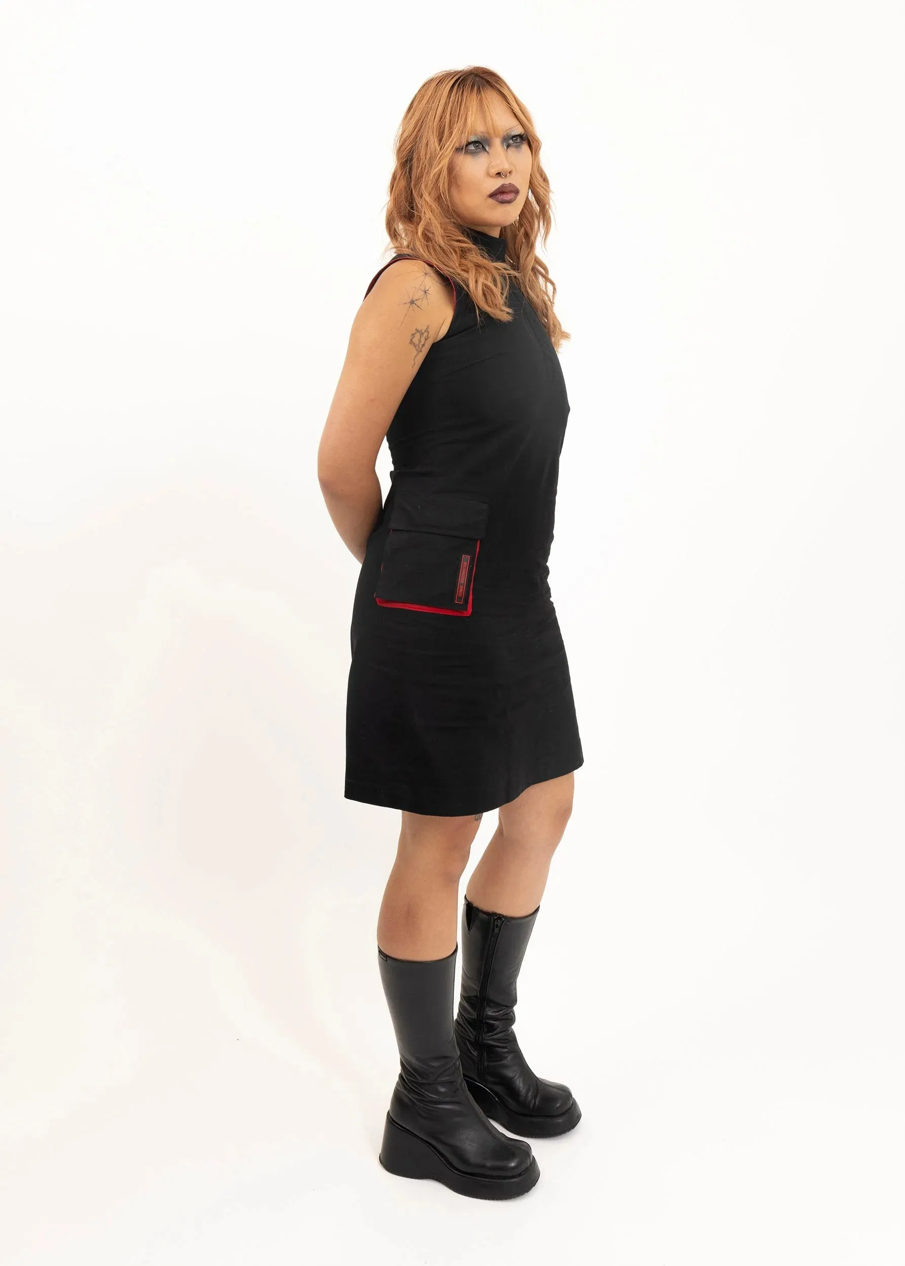 Japanese vintage techwear mini dress