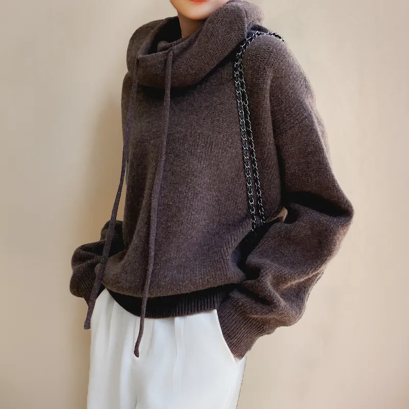 Jasmine | Warm Knit Hoodie