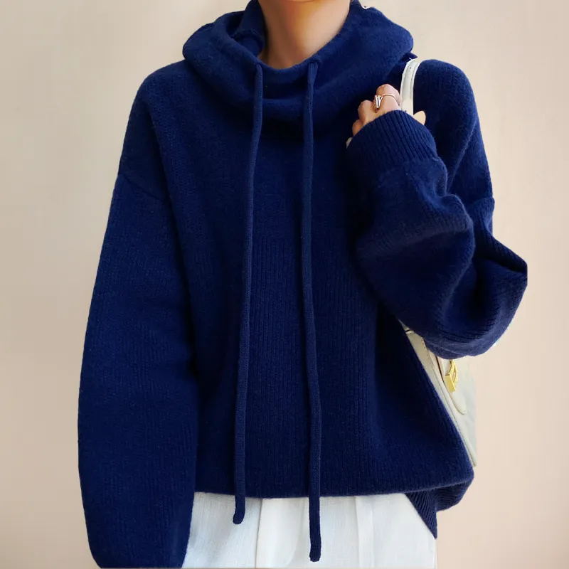Jasmine | Warm Knit Hoodie