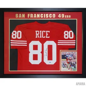 Jerry Rice Autographed San Francisco 49ers Red Replica Jersey
