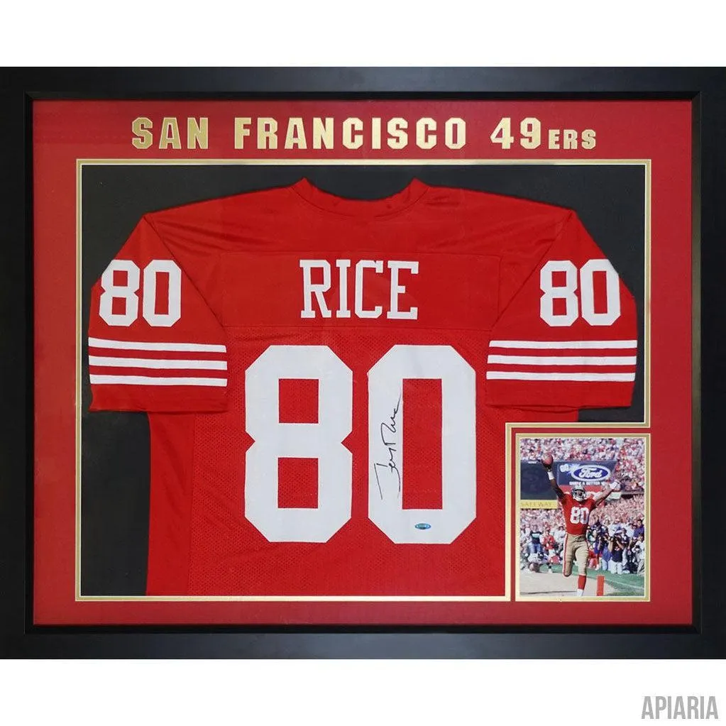 Jerry Rice Autographed San Francisco 49ers Red Replica Jersey