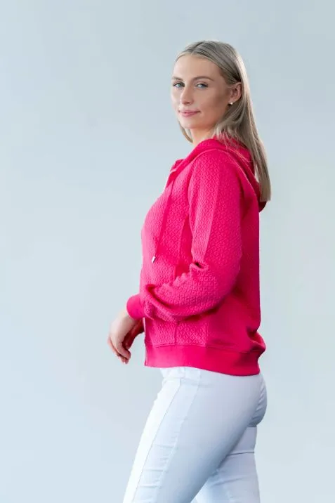 Jessica Graaf Textured Jersey Hoodie