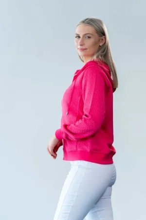 Jessica Graaf Textured Jersey Hoodie
