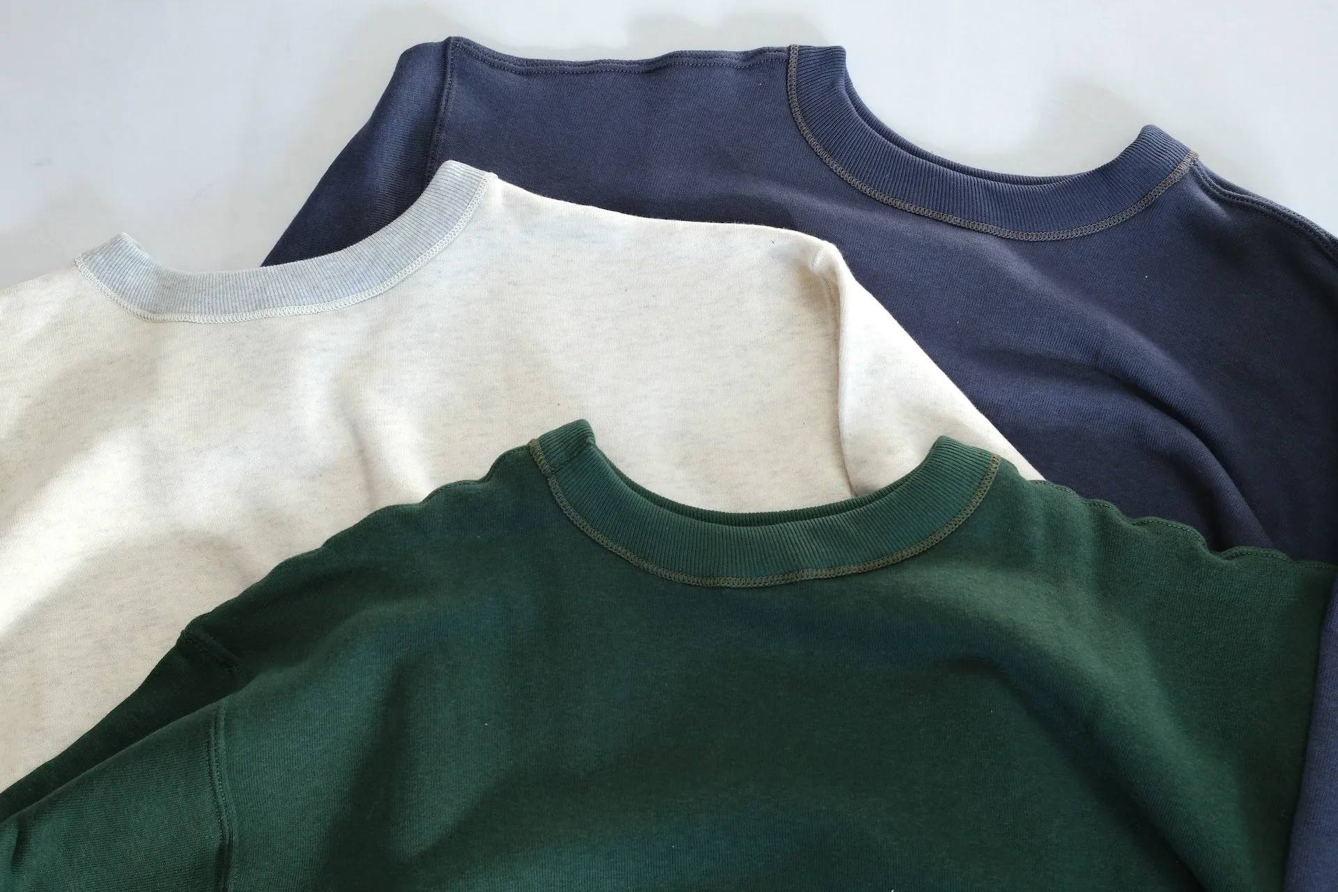 John Gluckow X Warehouse Co. 10oz Loopwheeled Classic Sweatshirt (Ash Grey)