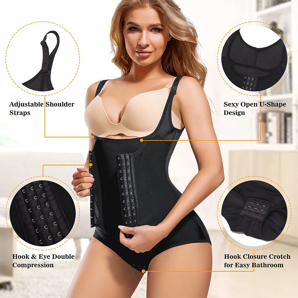 Junlan Women Full Body Shaper Corset  with Adjustable Straps