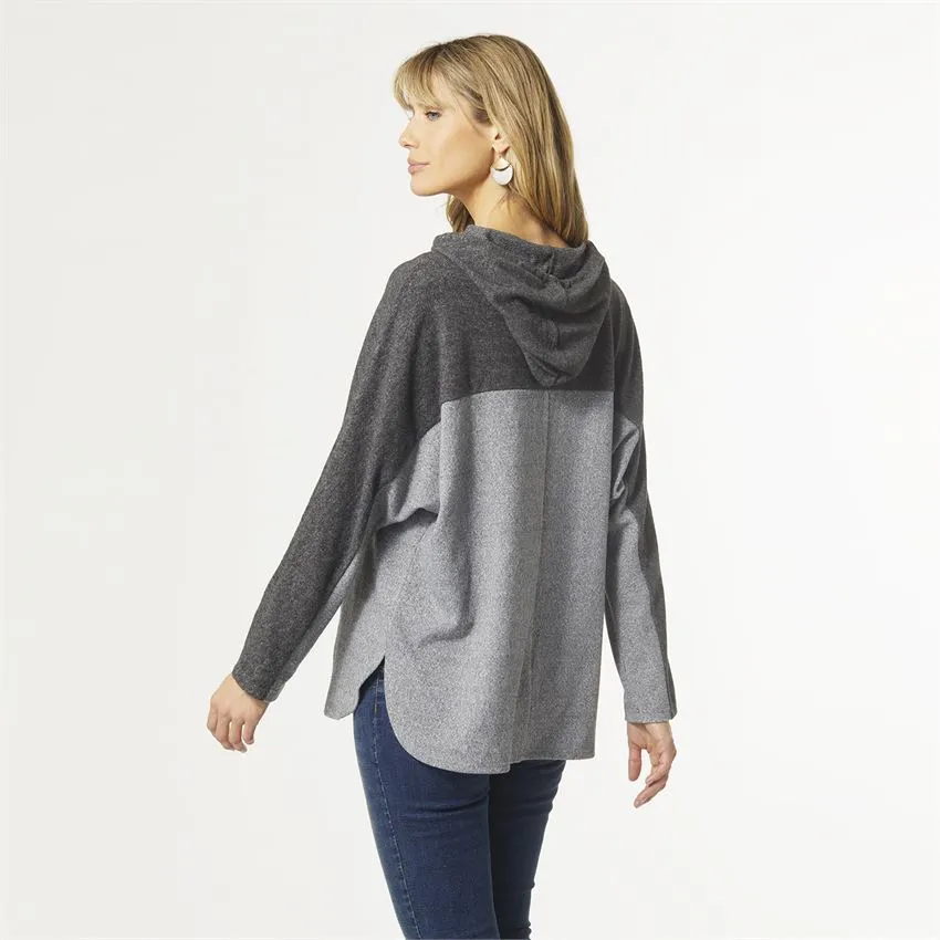Kathryn Hooded Top With Side Pocket