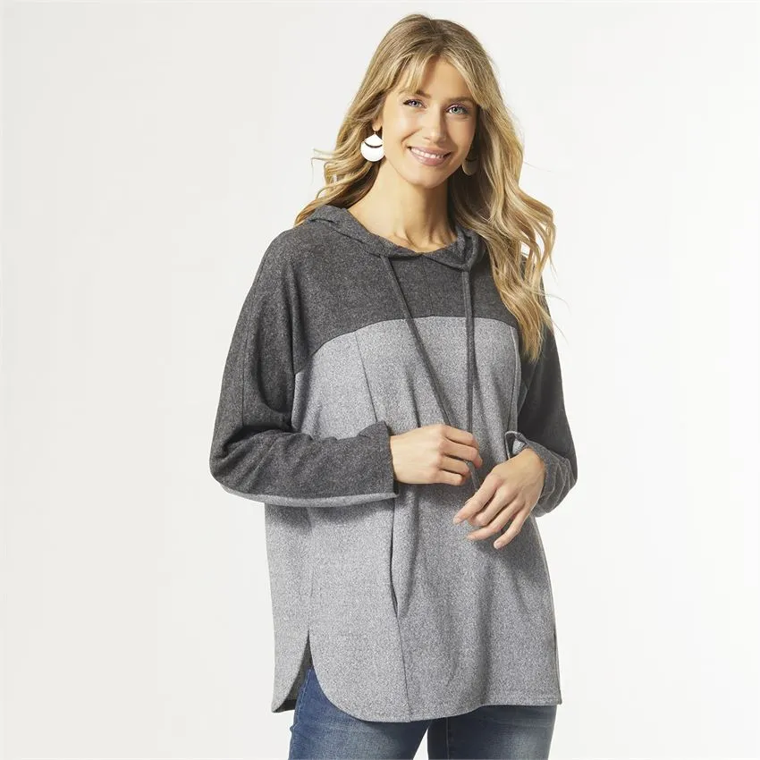 Kathryn Hooded Top With Side Pocket