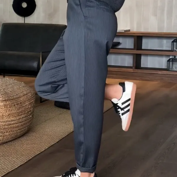 Kennedy | Striped Suit Trousers