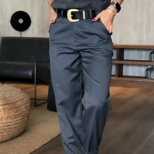 Kennedy | Striped Suit Trousers
