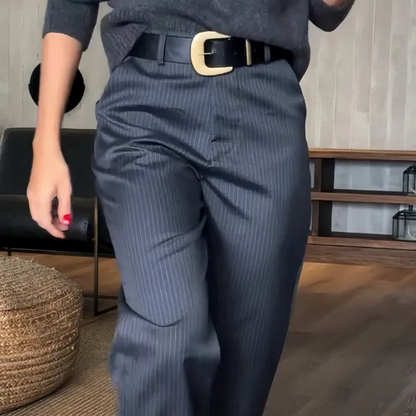 Kennedy | Striped Suit Trousers