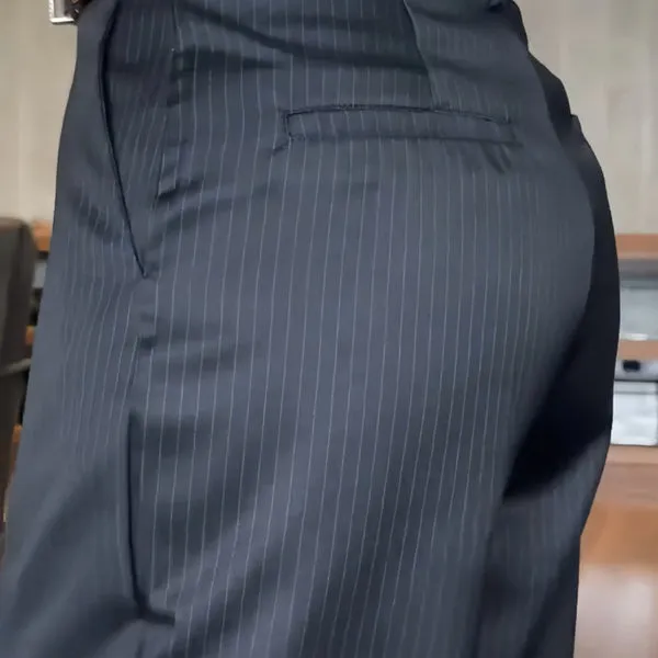 Kennedy | Striped Suit Trousers