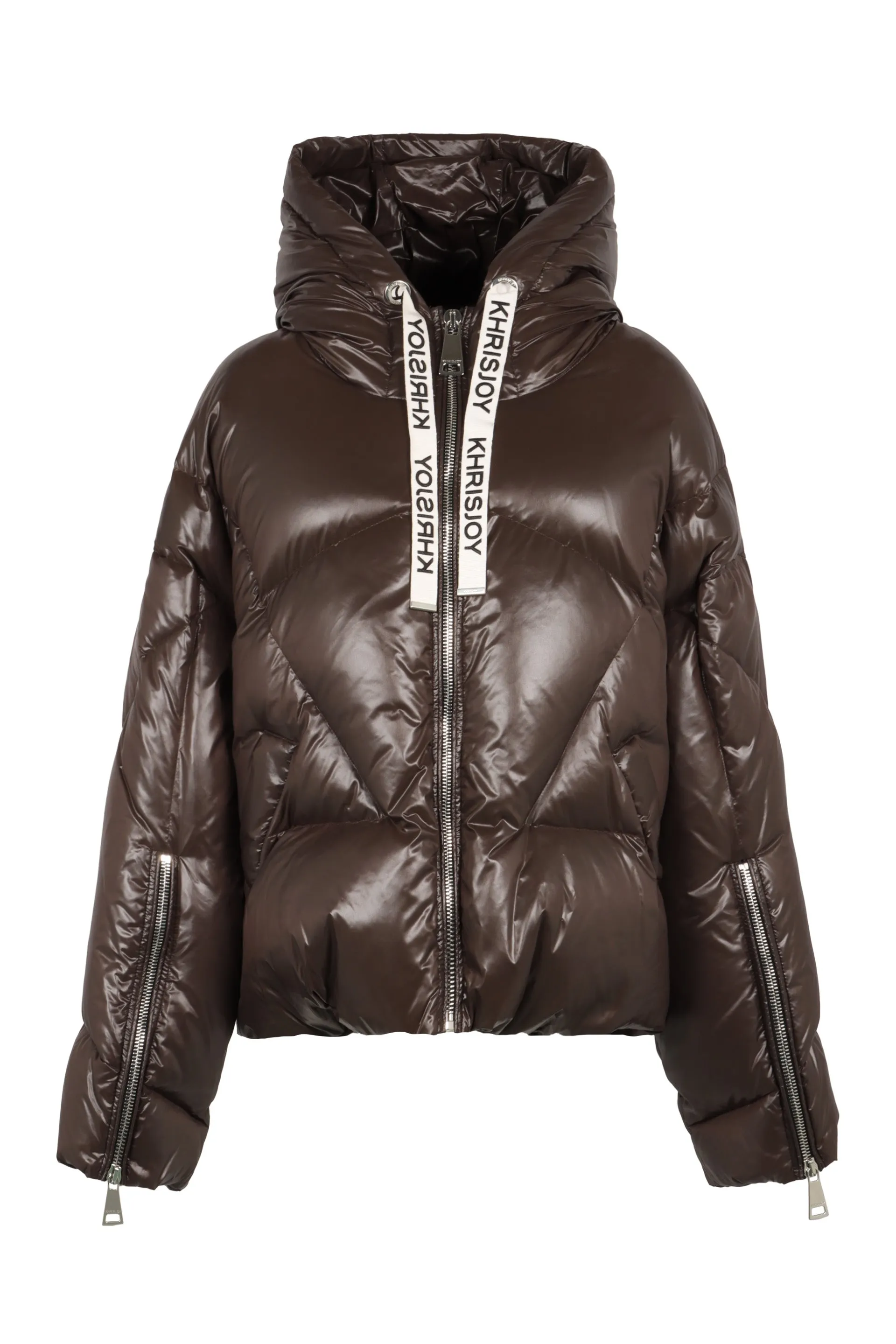Khris Shiny hooded down jacket