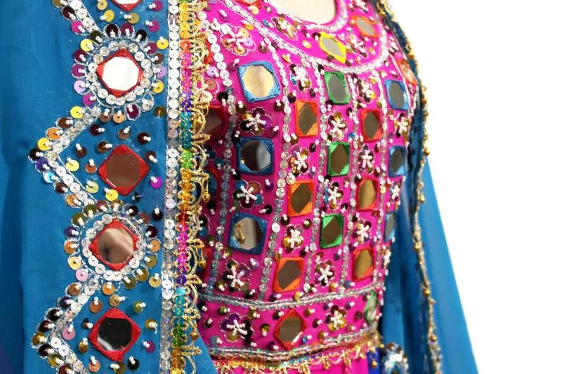 Kochi Dress, Gagra, in Blue Color