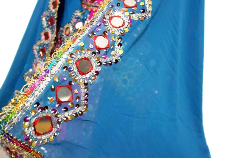 Kochi Dress, Gagra, in Blue Color