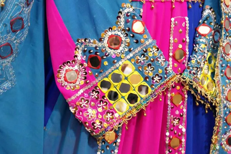 Kochi Dress, Gagra, in Blue Color
