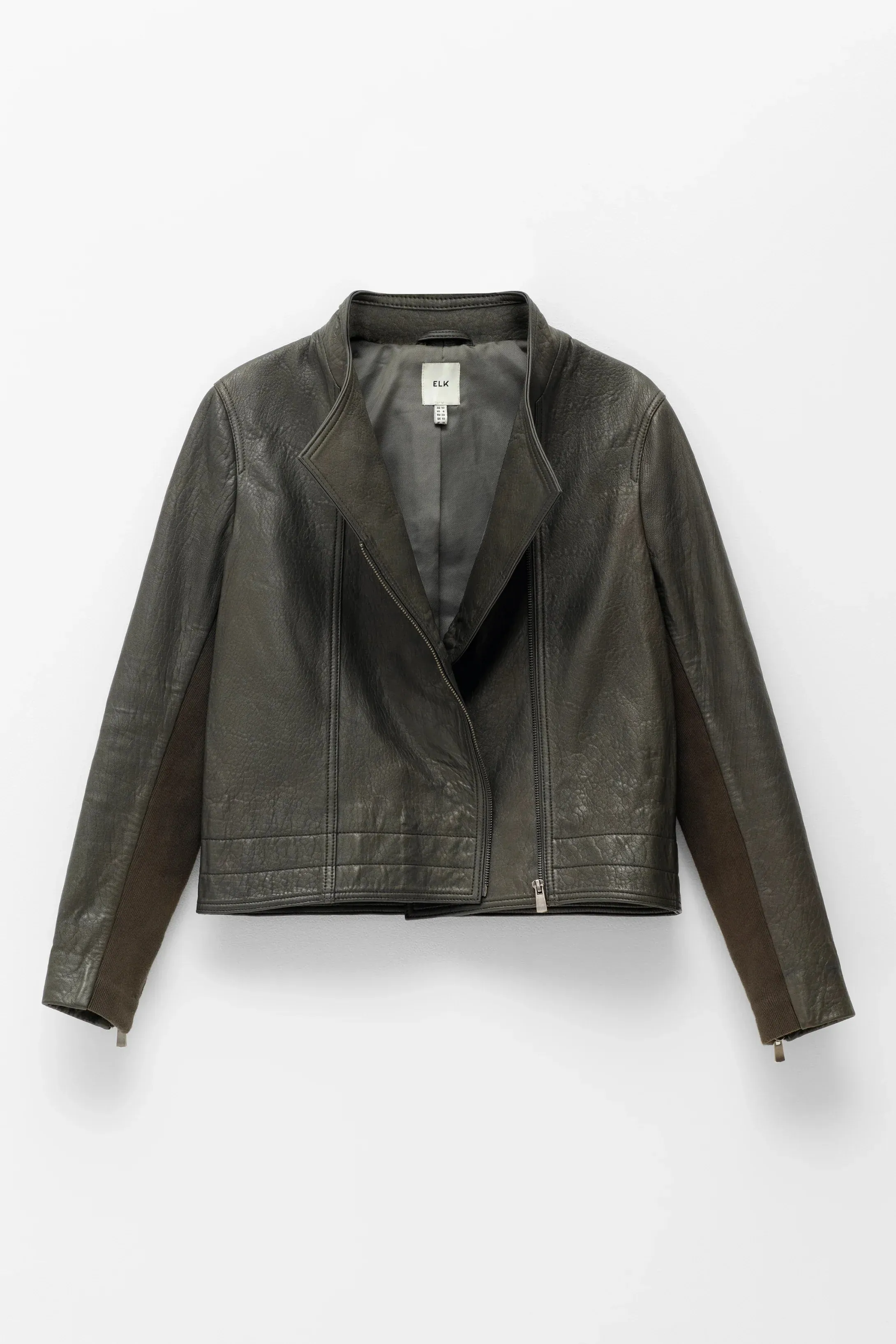 Lader Leather Jacket -Tarmac