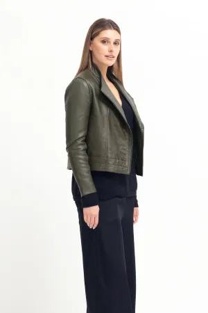 Lader Leather Jacket -Tarmac
