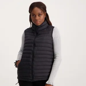 Ladies-Feather Gilet - Black