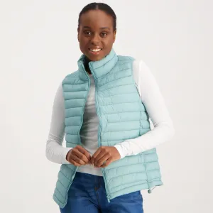 Ladies-Feather Gilet - Mint