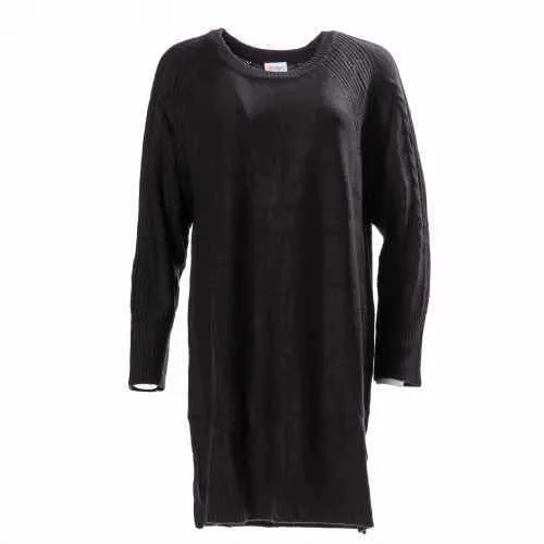 Lauren - Solid Black Sweater Knit