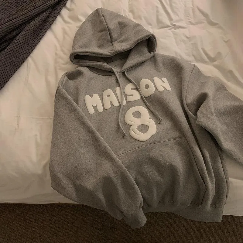 Letter Print Hoodie